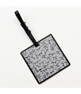 Minnie Mouse Black & White Luggage Tag