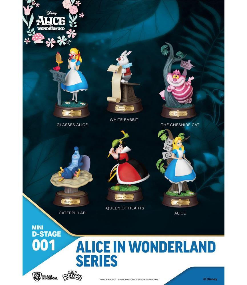 Alice in Wonderland Mini Diorama Stage Statues 6-pack 10 cm