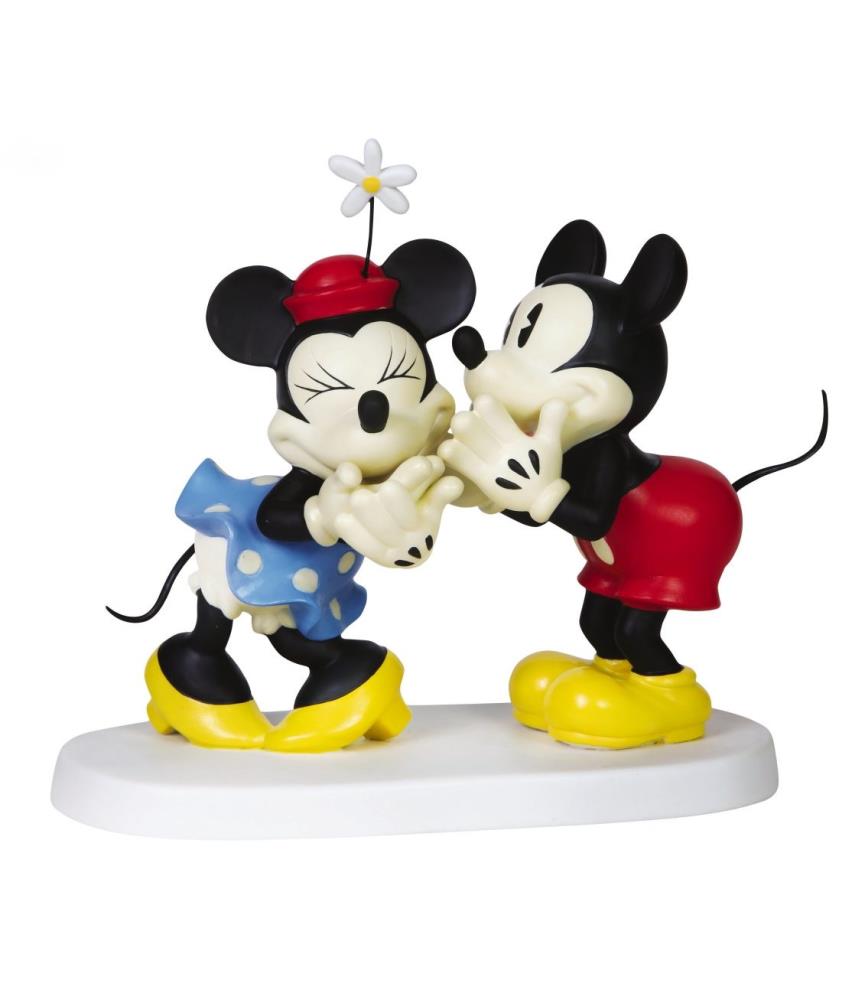 You make me laugh: Pie-eye Minnie And Mickey Figurine