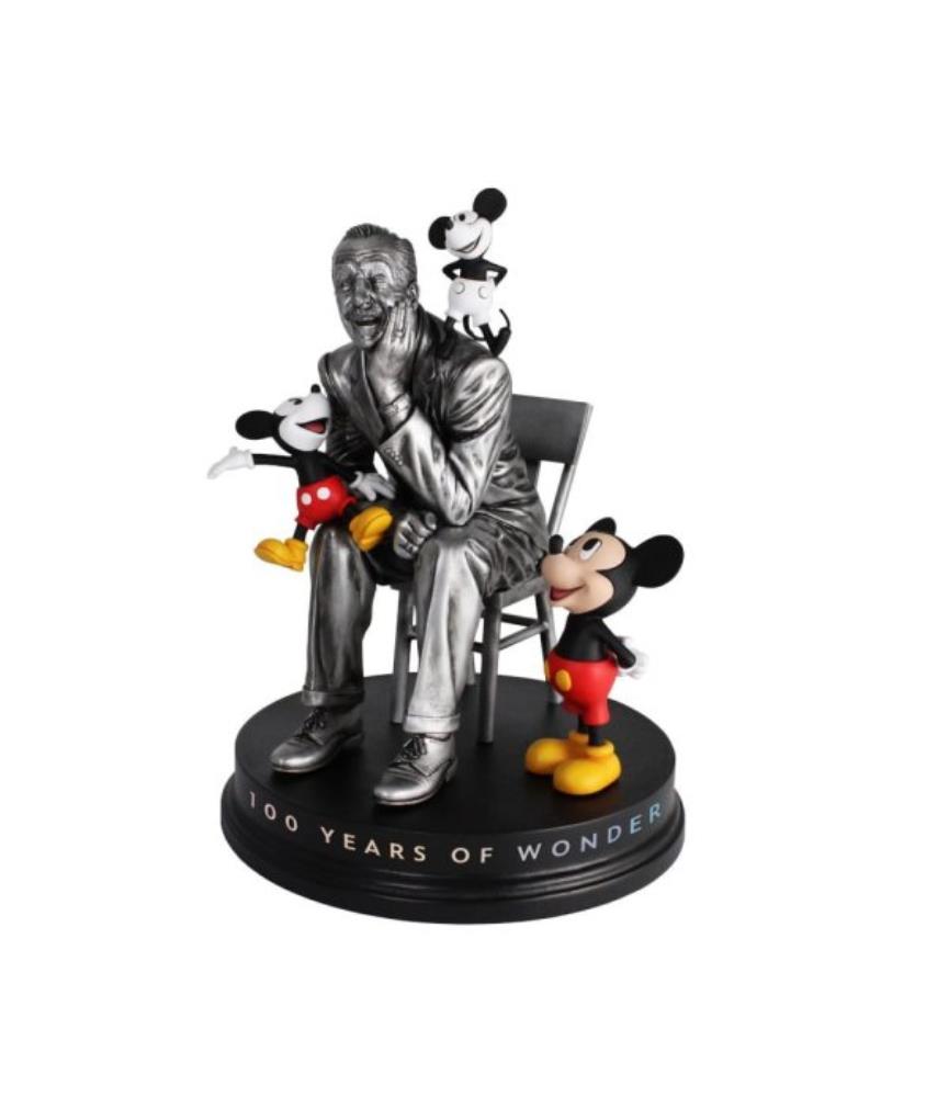 Walt with Mickey Mouse Through the Years Disney 100 Figurine