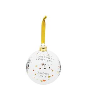 "Perfect Pair": Mickey and Minnie Mouse Bauble