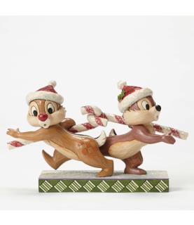 Candy Cane Caper: Chip and Dale (Signed by Jim Shore)