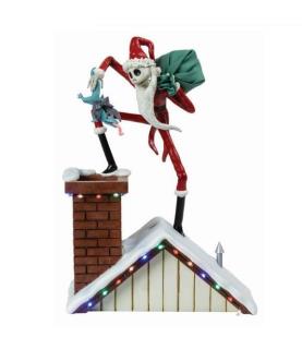 Santa Jack on Rooftop Figurine