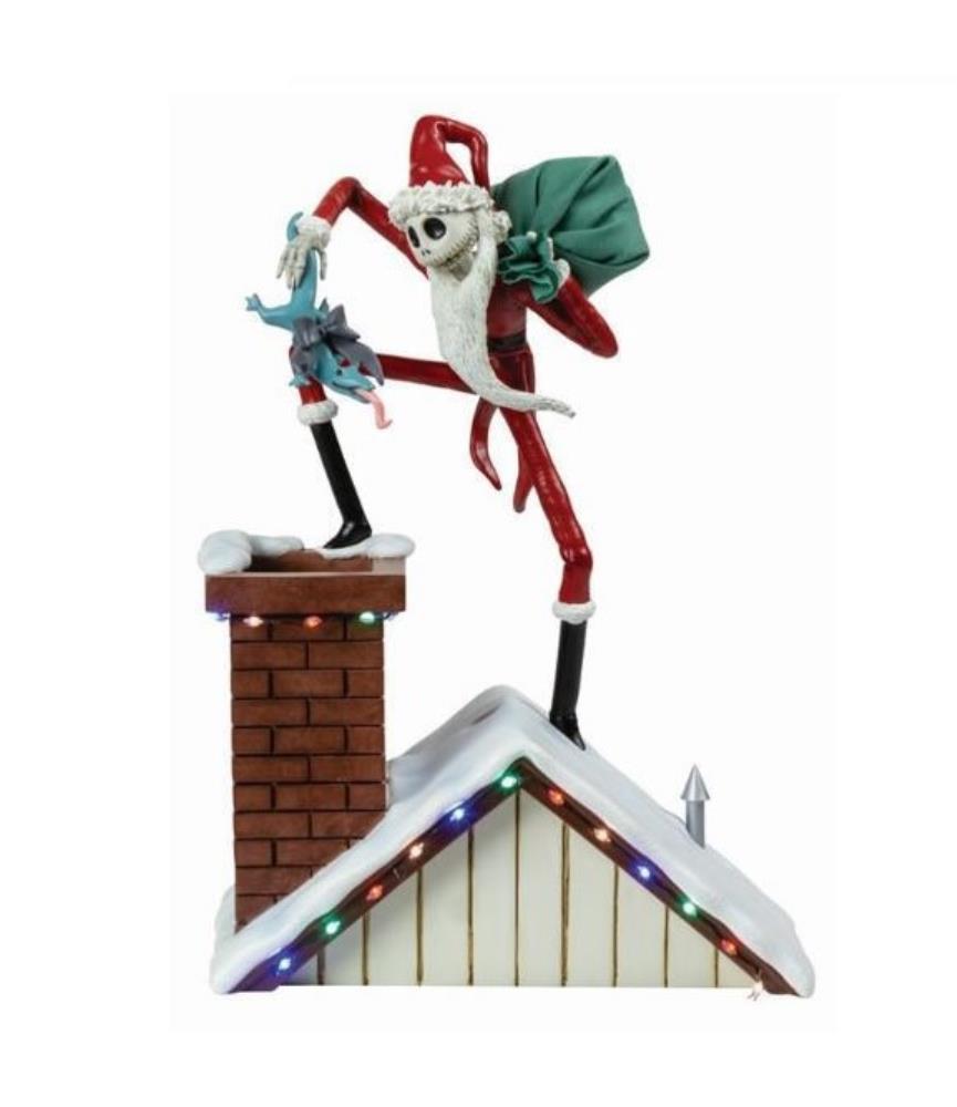 Santa Jack on Rooftop Figurine
