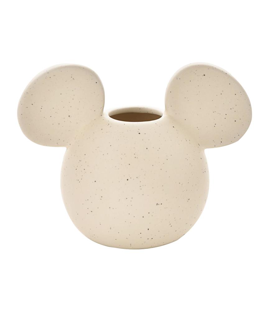 Mickey Head Vase Natural Speckle