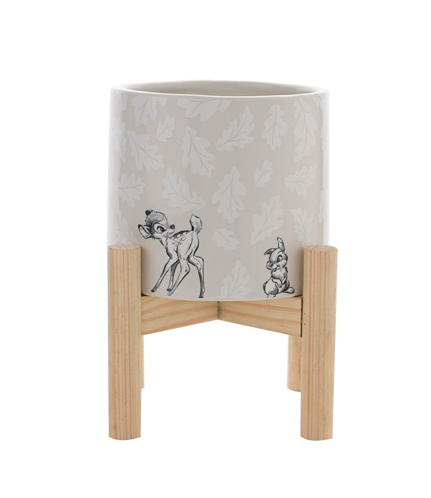 Forest Friends Bambi Planter on a stand