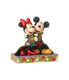Warm Wishes: Mickey and Minnie Wrapped in Quilt