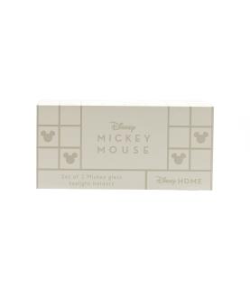 Mickey Shapes Set of 2 Glass Candle Holders