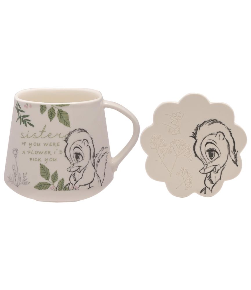 Disney Forest Friends Flower Mug & Coaster Set 'Sister'