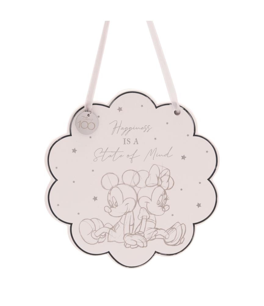 Disney 100 Ceramic Plaque - Mickey & Minnie
