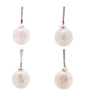 Disney 100 Set of 4 Baubles - Princesses
