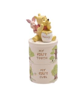 Disney Winnie The Pooh Resin Tooth And Curl Trinket Box Set