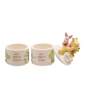 Disney Winnie The Pooh Resin Tooth And Curl Trinket Box Set