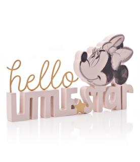 Minnie Hello Little Star Mantel Plaque Pink