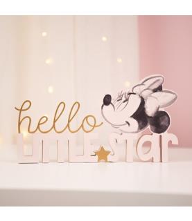 Minnie Hello Little Star Mantel Plaque Pink