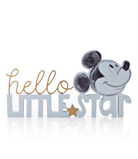 Mickey Hello Little Star Mantel Plaque Blue