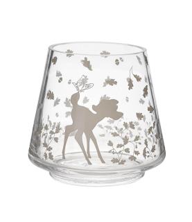 Bambi and Thumper Set of 2 Glass Candle Holders