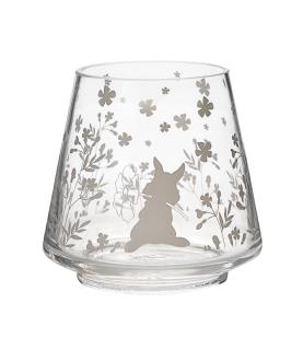 Bambi and Thumper Set of 2 Glass Candle Holders