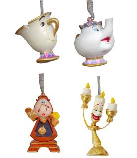 Beauty & the Beast ornament set