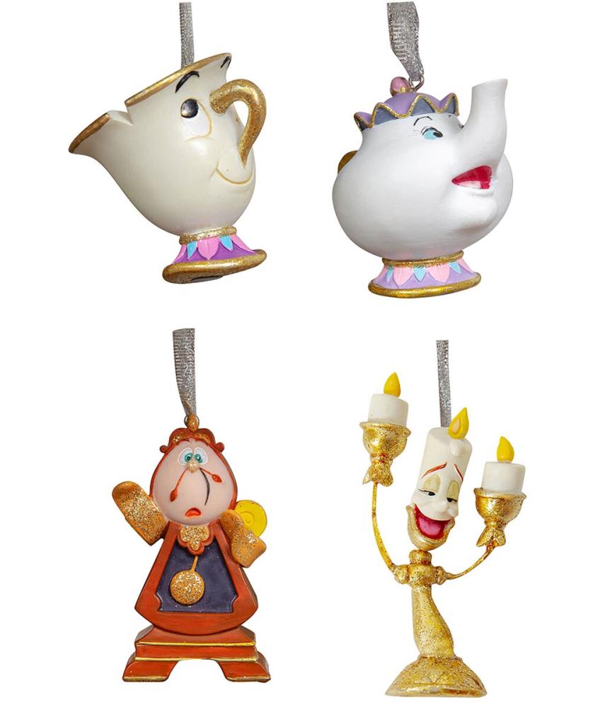 Beauty & the Beast ornament set