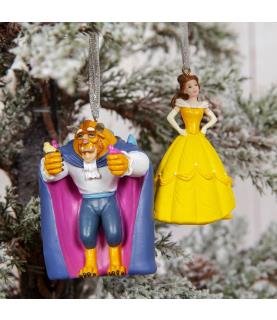 Disney Beauty & The Beast Set of 2 Hanging Decoration