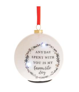 LED Flashing Light Winnie Bauble