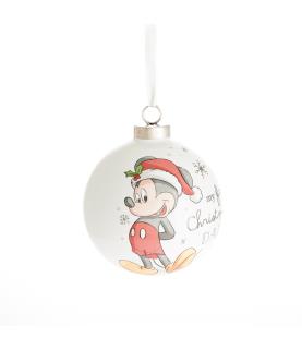 Ceramic Luxury Bauble "as a Daddy": Mickey Mouse