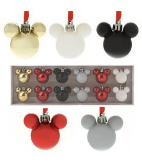 Set of 12 Mini Mickey Baubles Assorted