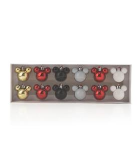 Set of 12 Mini Mickey Baubles Assorted
