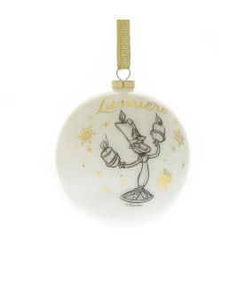 Set of 12 Acrylic Glitter Beauty and the Beast Baubles