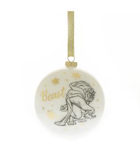 Set of 12 Acrylic Glitter Beauty and the Beast Baubles