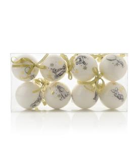 Set of 8 Winnie the Pooh Glitter Baubles