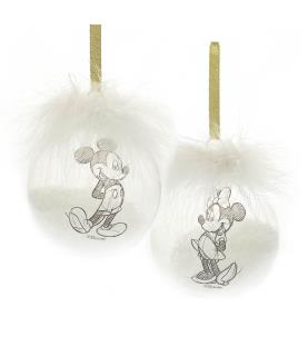 Set of 2 Mickey & Minnie Baubles