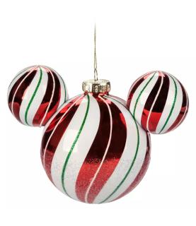 Mickey Mouse Icon Peppermint Glass Ball Hanging Sketchbook Ornament