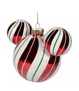 Mickey Mouse Icon Peppermint Glass Ball Hanging Sketchbook Ornament
