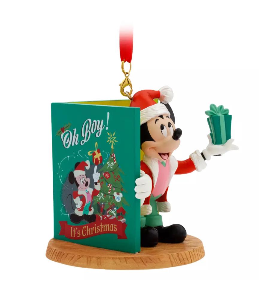 Mickey Mouse Festive Book Ornament