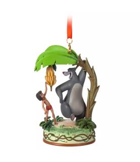 Mowgli and Baloo Singing Living Magic Sketchbook Ornament, The Jungle Book