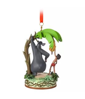 Mowgli and Baloo Singing Living Magic Sketchbook Ornament, The Jungle Book