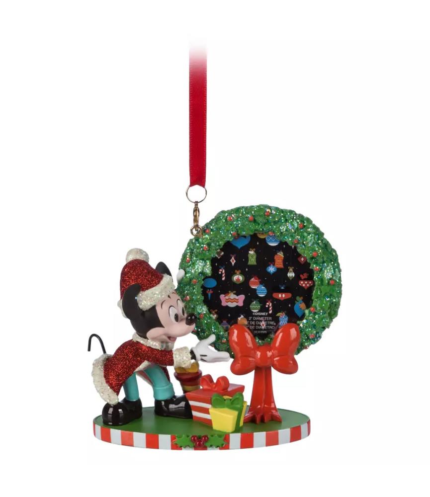 Mickey Mouse Wreath Festive Hanging Ornament