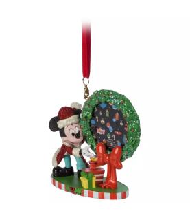 Mickey Mouse Wreath Festive Hanging Ornament
