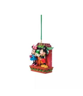 Mickey and Minnie Festive Hanging Ornament