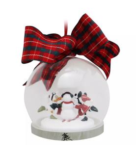 Minnie and Daisy Globe Hanging Ornament