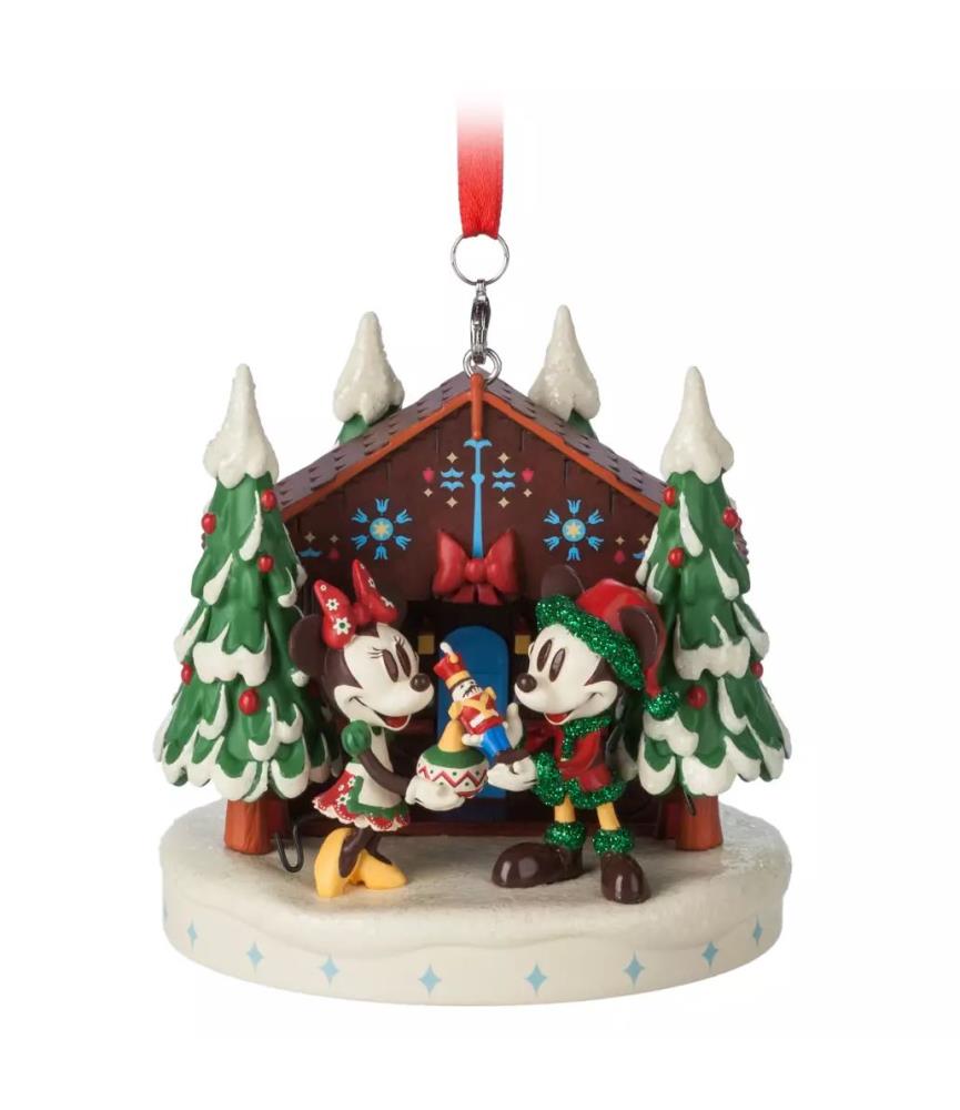 World Showcase Germany Mickey and Minnie Holiday Hanging Ornament
