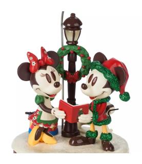 World Showcase Germany Mickey and Minnie Holiday Hanging Light-Up Ornament