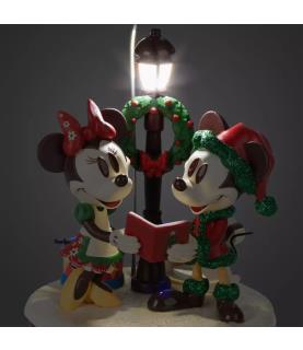 World Showcase Germany Mickey and Minnie Holiday Hanging Light-Up Ornament