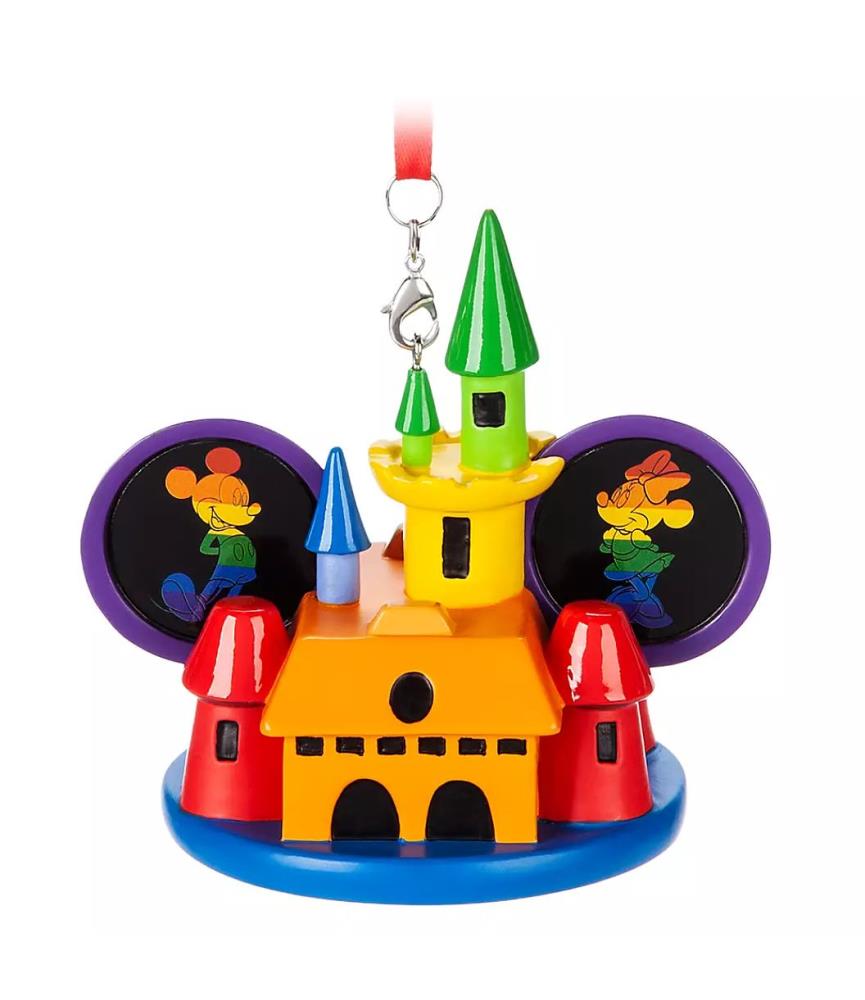 Rainbow Disney Collection Mickey and Minnie Mouse Castle Ear Hat Ornament – 2020