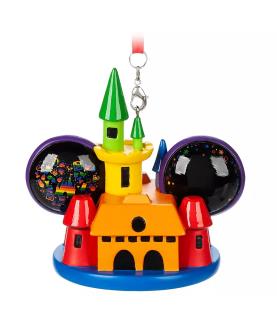 Rainbow Disney Collection Mickey and Minnie Mouse Castle Ear Hat Ornament – 2020