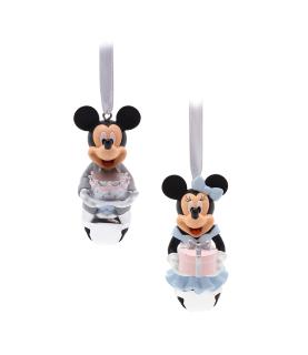 Mickey and Minnie Festive bells Hanging Ornaments