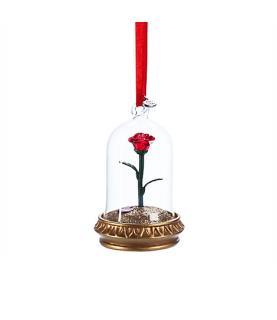 Enchanted Rose Light-Up Sketchbook Ornament - Beauty and the Beast