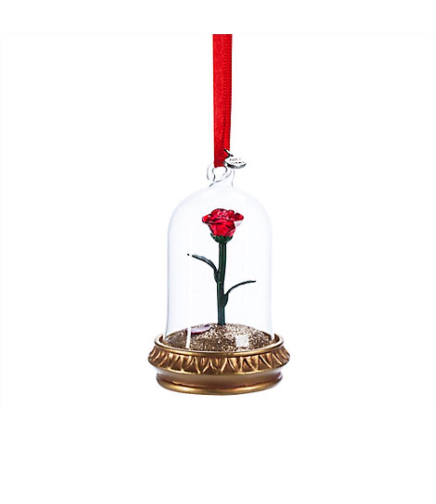 Enchanted Rose Light-Up Sketchbook Ornament - Beauty and the Beast